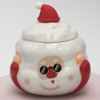 Кружка с крышкой Дед Мороз - стиляга