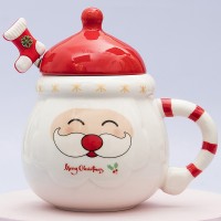 Кружка с крышкой Дед Мороз - радость принес