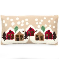 Декоративная подушка Рождественский городок