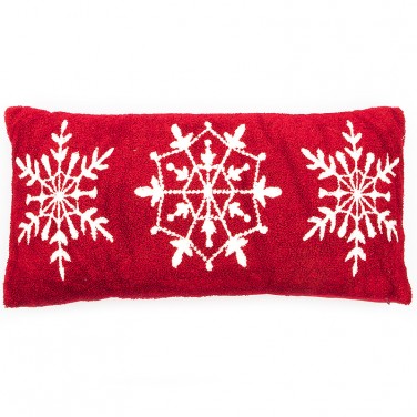 Декоративная подушка Новогодние снежинки