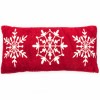 Декоративная подушка Новогодние снежинки - Фото № 2