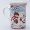 Кружка с ситечком Зимняя сказка - Фото № 4