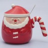 Кружка с крышкой Дед Мороз - Фото № 3