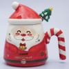 Кружка с крышкой Новогодний Дед Мороз - Фото № 10