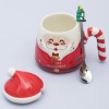 Кружка с крышкой Новогодний Дед Мороз - Фото № 12