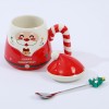 Кружка с крышкой Новогодний Дед Мороз - Фото № 5