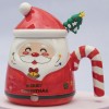 Кружка с крышкой Новогодний Дед Мороз - Фото № 9