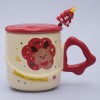 Кружка с крышкой Новогодний олененок - Фото № 3