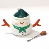 Кружка с крышкой Забавный снеговик - Фото № 7