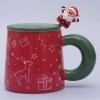Кружка с крышкой Счастливое Рождество - Фото № 3