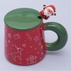 Кружка с крышкой Счастливое Рождество - Фото № 4
