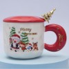 Кружка с крышкой Хоровод на Новый год - Фото № 2