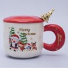 Кружка с крышкой Хоровод на Новый год - Фото № 3