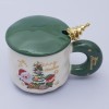 Кружка с крышкой Золотая ель - Фото № 4