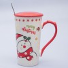 Кружка с крышкой Сказочный снеговик - Фото № 10