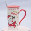 Кружка с крышкой Сказочный снеговик - Фото № 9
