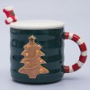 Кружка с крышкой Праздничная ёлочка - Фото № 12