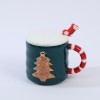 Кружка с крышкой Праздничная ёлочка - Фото № 5