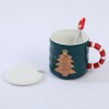 Кружка с крышкой Праздничная ёлочка - Фото № 6