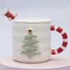 Кружка с крышкой Блестящая ёлка - Фото № 10