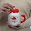 Кружка с крышкой В гостях у Деда Мороза - Фото № 3