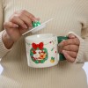 Кружка с крышкой Новогодние друзья - Фото № 4