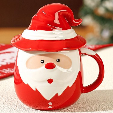 Кружка с крышкой Волшебник Дед Мороз