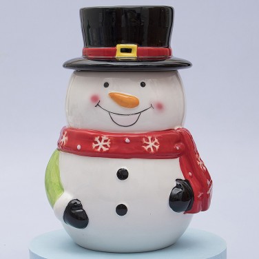 Конфетница Веселый снеговик