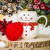 Кружка с крышкой Милый снеговик Кружка с крышкой Милый снеговик - Фото № 5