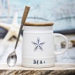 Кружка с крышкой Морская звезда