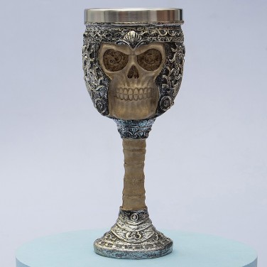 Бокал для вина Череп викинга Бокал для вина Череп викинга