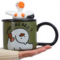 Кружка с крышкой Веселый гусь