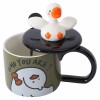 Кружка с крышкой Веселый гусь - Фото № 3