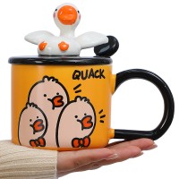 Кружка с ложечкой Гуси-лебеди