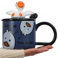 Кружка с крышкой Счастливый гусь Кружка с крышкой Счастливый гусь