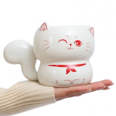 Кружка Кот Снежок