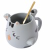 Кружка с ложечкой Котик - царапка - Фото № 7