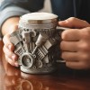 Кружка для пива Двигатель V6 - Фото № 8