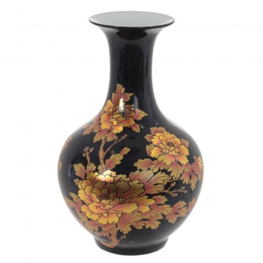 Фарфоровая ваза Золотые хризантемы