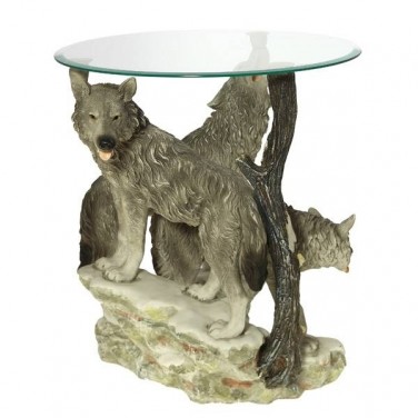 Декоративный столик Лесные волки