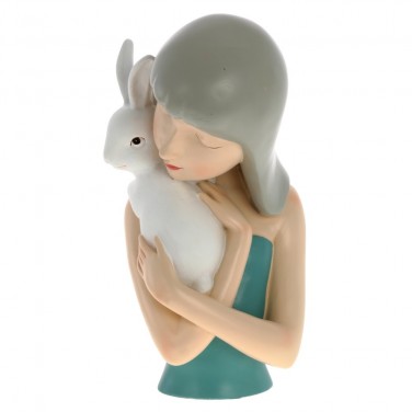 Статуэтка Девочка с кроликом