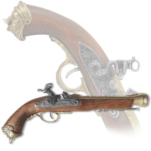 Модель Итальянский пистоль, флинтлок, 18 век