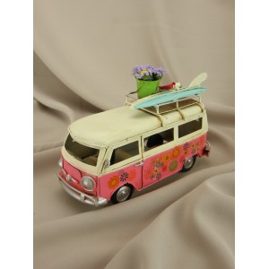 Фигурка Розовый ретро-автобус, 1950–1975 г.