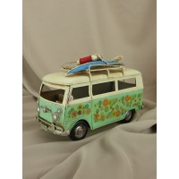 Фигурка Зеленый ретро-автобус Фольксваген
