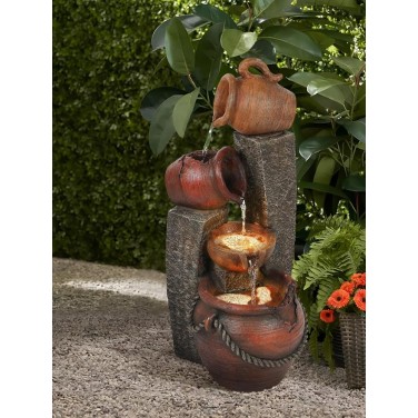 Декоративный фонтан Золотой каскад (с подсветкой) Декоративный фонтан Золотой каскад (с подсветкой)