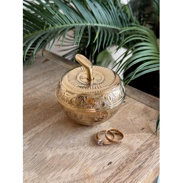 Шкатулка Золотое яблоко (латунь)