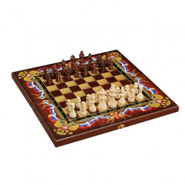 Подарочные нарды и шахматы Патриот России