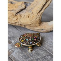 Шкатулка Красочная черепаха (латунь)