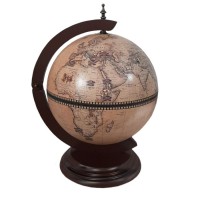 Глобус-бар настольный светлый D=33 см