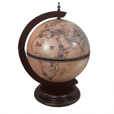 Глобус-бар настольный светлый D=33 см